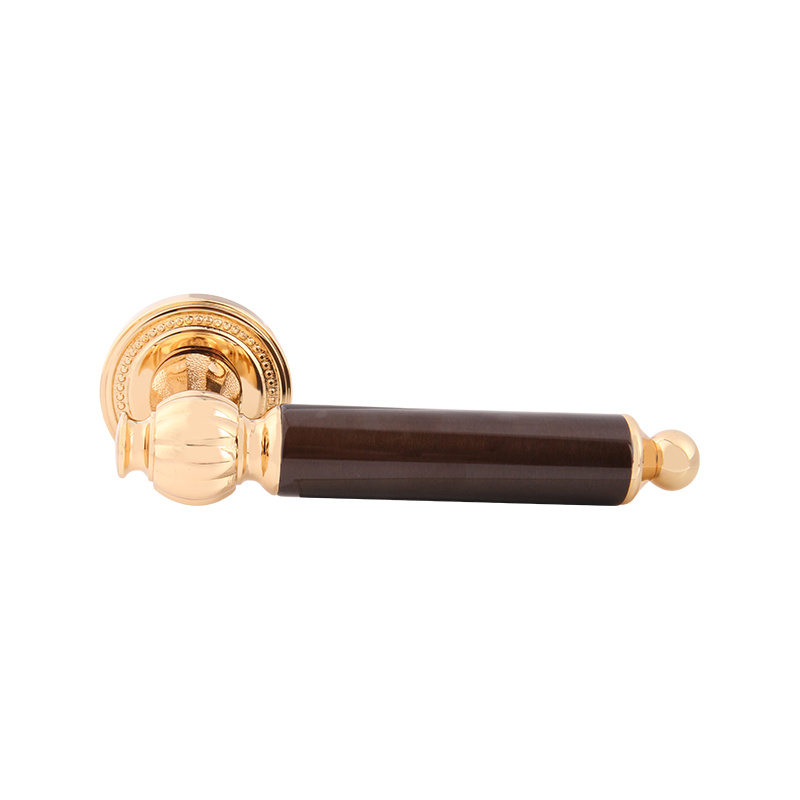 105-316 Nordic Copper 24K Kunci Pintu Bilik Tidur Sebenar Emas